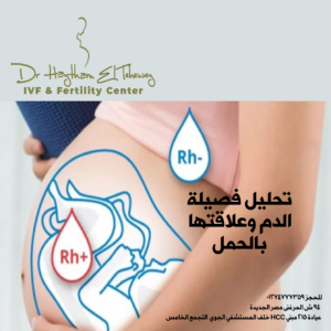 The difference in the blood type between negative and positive for both spouses in pregnancy اختلاف فصيلة الدم بين سلبي وإيجابي في الحمل